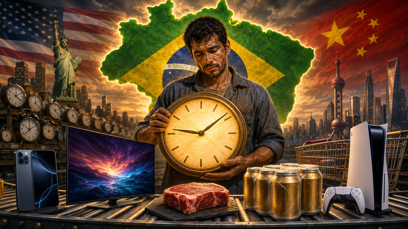 Quanto vale uma hora da sua vida no Brasil?